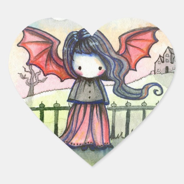 Sweet Vampire Whimsical Stickers (Front)