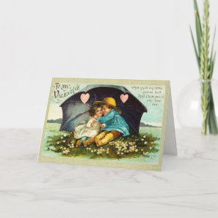 Sweet Victorian Valentine's Day Card