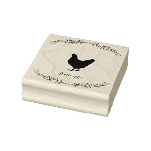 Sweet Vintage Egg Carton Stamp - Fresh Eggs