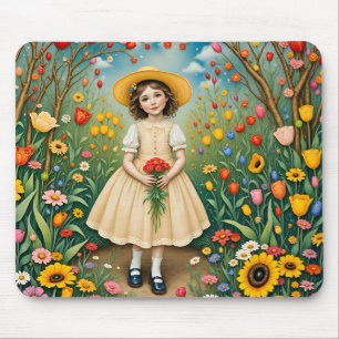 ~ Sweet Vintage Girl  ~ Mouse Pad