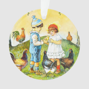 Sweet Vintage Jenny Nyström Happy Easter Ornament