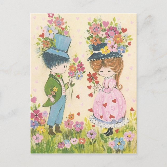 Sweet Vintage Love Postcard (Front)