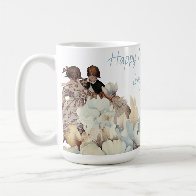Sweet Vintage Mother's Day Memories Coffee Mug (Left)