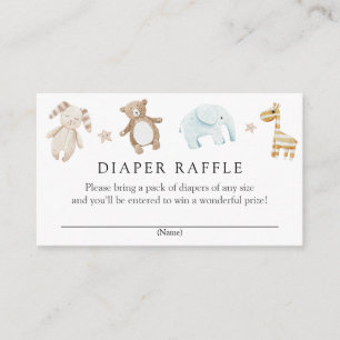 Sweet Vintage Toys Baby Diaper Raffle insert card