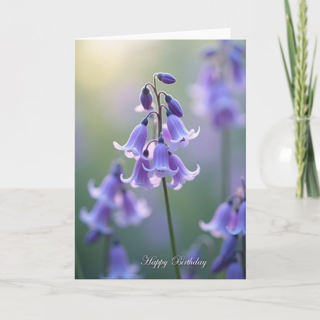 Sweet Violet Birthday Card (Front)