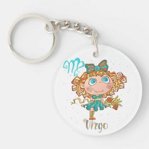 Sweet Virgo Child Keychain