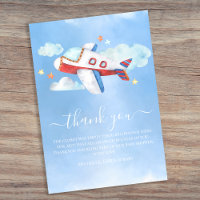 Sweet Watercolor Aeroplane Baby Shower