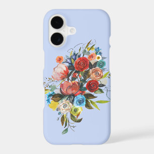 Sweet Watercolor Bouquet Periwinkle