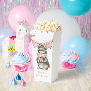 Sweet Watercolor Bunny Baby Shower  Favor Box