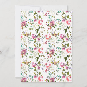 Sweet Watercolor Flowers Roses Pattern Announcement