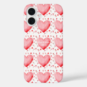 Sweet Watercolor Heart Valentine Phone Case