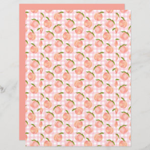Sweet Watercolor Peach Pattern