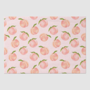 Sweet Watercolor Peach Pattern Tissue Paper