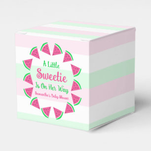 Sweet Watermelon Baby Shower Favor Box
