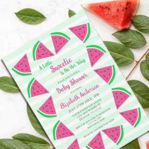 Sweet Watermelon Baby Shower Invitation