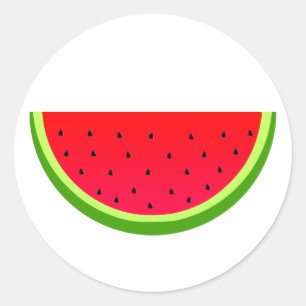 Sweet Watermelon Classic Round Sticker