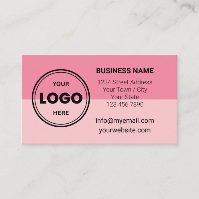 Sweet Watermelon Custom Logo QR Code Business Card (Front)