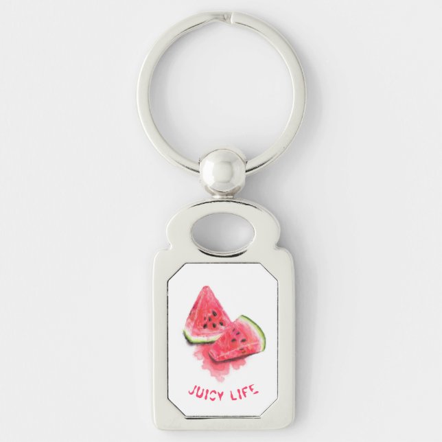 Sweet Watermelon Funny Keychain Gift - Custom Text (Front)