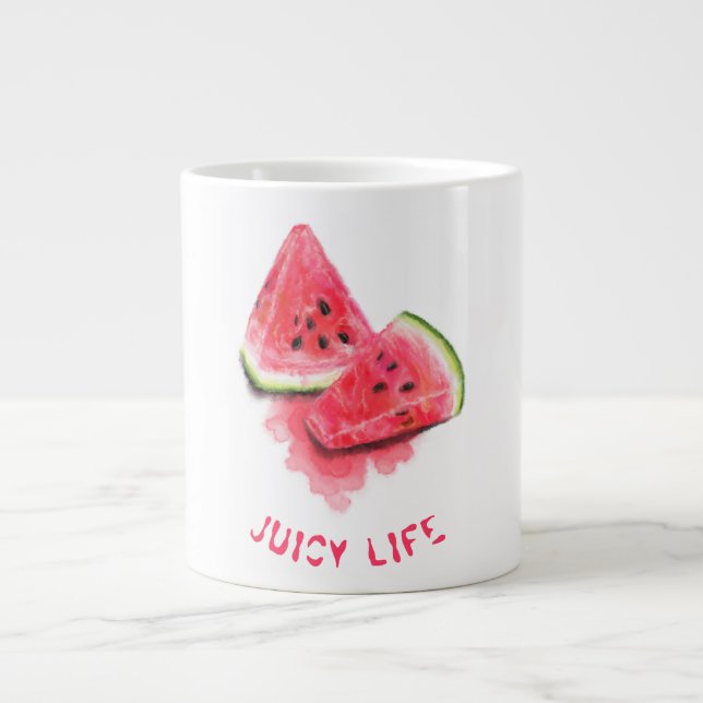 Sweet Watermelon Mugs - Custom Text (Front)