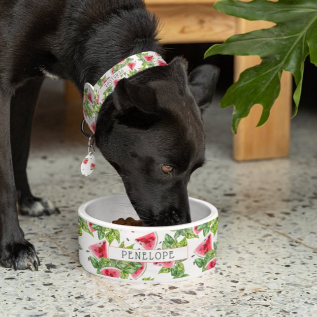 Sweet Watermelon Pattern | Monogram Bowl (Creator Uploaded)