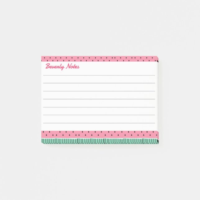 Sweet Watermelon Post-it Notes (Front)