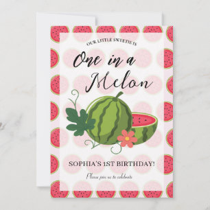 Sweet Watermelon Ribbon Été Invitation