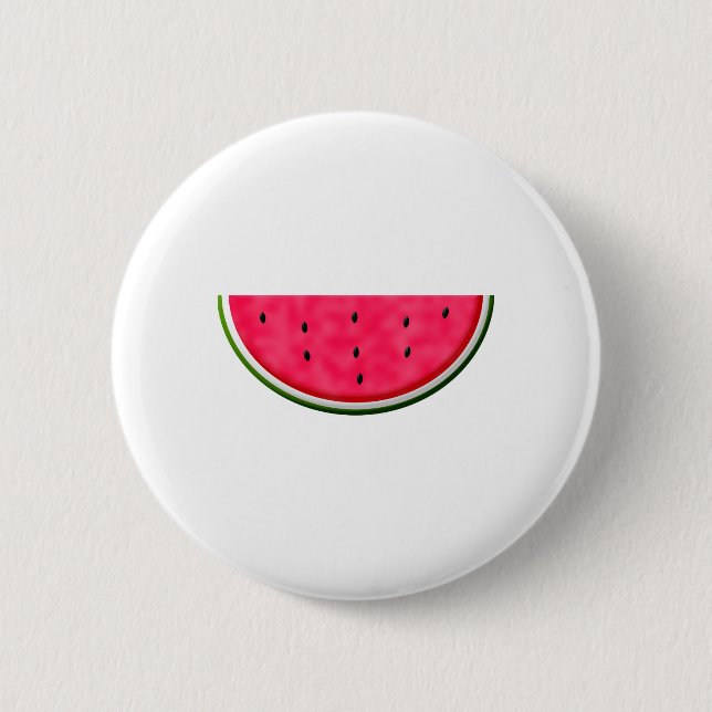 Sweet Watermelon Slice Drawing 2 Inch Round Button (Front)