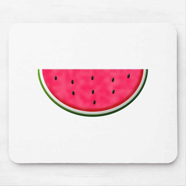 Sweet Watermelon Slice Drawing Mouse Pad (Front)