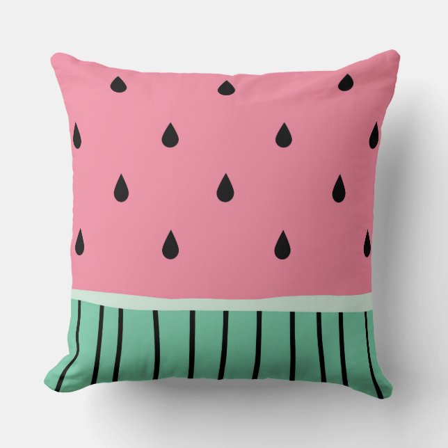 Sweet Watermelon Throw Pillow (Front)