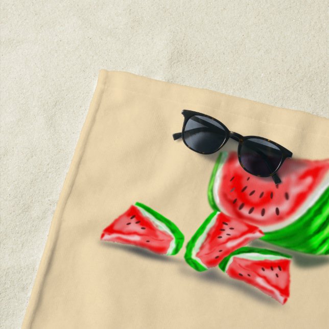 Sweet Watermelons Beach Towel (In Situ)
