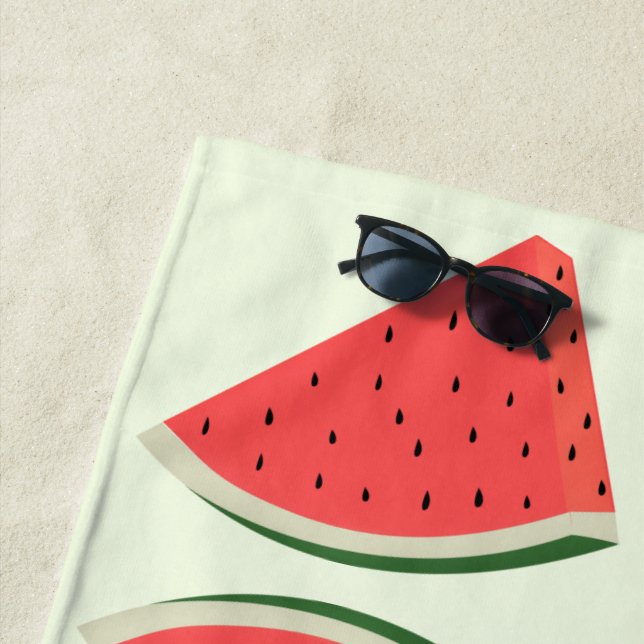 Sweet Watermelons Beach Towel - Custom Colours (In Situ)