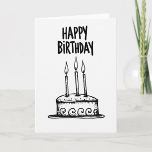Sweet Whimsical Cake Card