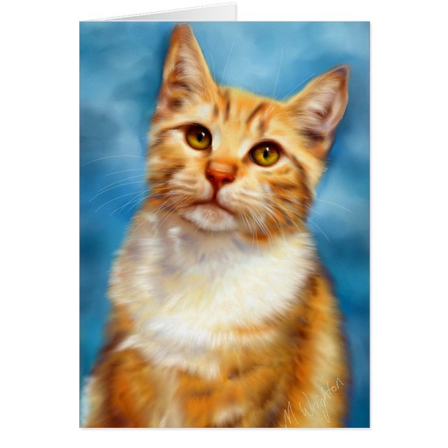 Sweet William - Orange Tabby Cat Art (Front)