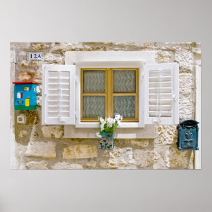Sweet window with shutters poster