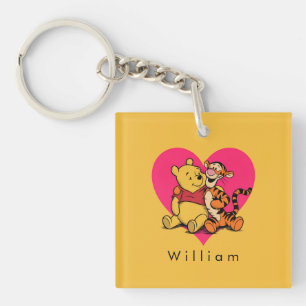 Sweet Winnie the Pooh & Tigger Keychain