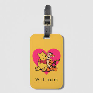 Sweet Winnie the Pooh & Tigger Luggage Tag