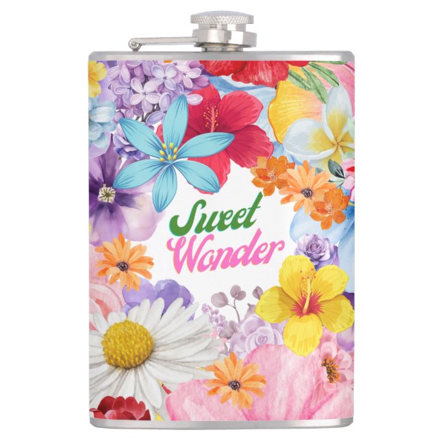 Sweet Wonder Hip Flask (Front)