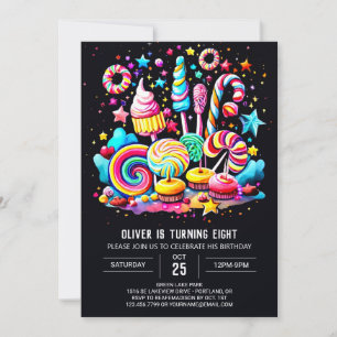 Sweet Wonderland Celebration Birthday Invitation