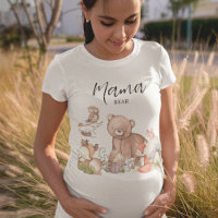 Sweet Woodland Animal Baby shower Mama Bear