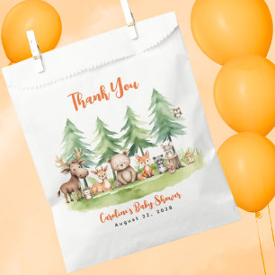 Sweet Woodland Animals Baby Shower Thank You Favour Bag