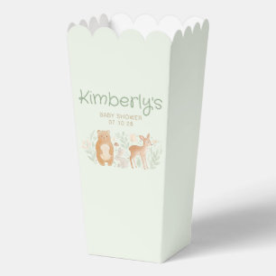 Sweet Woodland Animals Gender Neutral Baby Shower  Favor Box