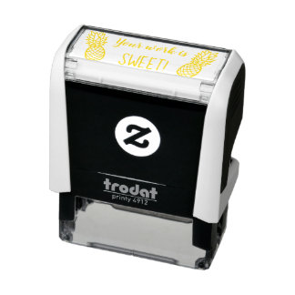 Sweet work pineapple teacher stamp