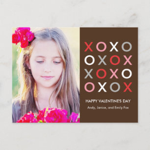 Sweet XOXO Valentine's Day Postcard