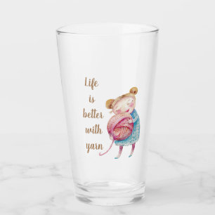 Sweet Yarn Lover Glass