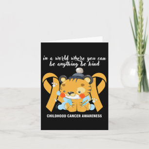 Sweet Yellow Band Month Of Cancer Awareness Be-kin Card