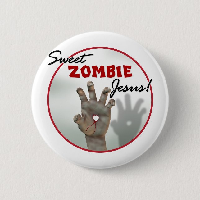 Sweet Zombie Jesus 2 Inch Round Button (Front)