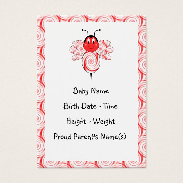 SweetBee Bumble Bee Faire-part de naissance (Devant)