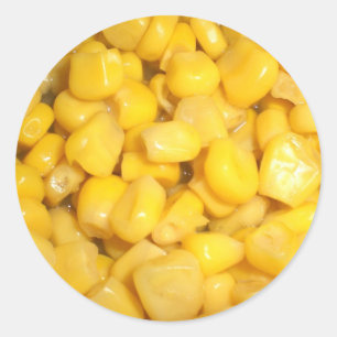 Sweetcorn Classic Round Sticker