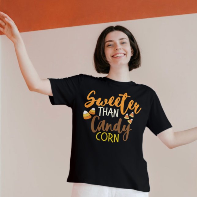 Sweeter Than Candy Corn Halloween T-Shirt (Creator Uploaded)