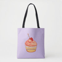 Sweeter than Cupcakes Lavender Tote Bag